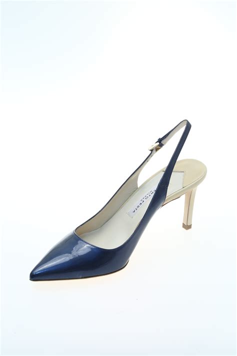 scarpe chanel donna blu|Chanel Scarpe vintage .